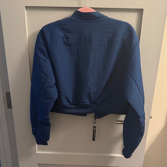 NWT NIKE Navy Quilted Bomber Jacket - S - Picture 3 of 5
